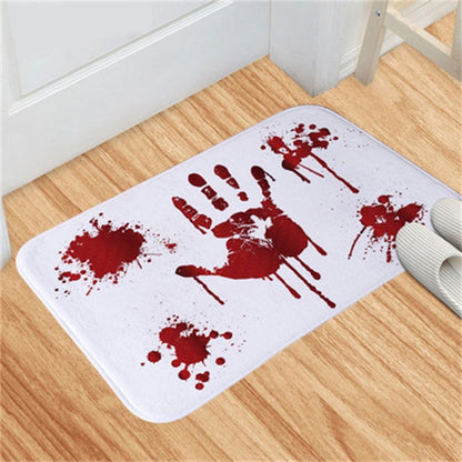 Halloween Blood Footprint Door Mat