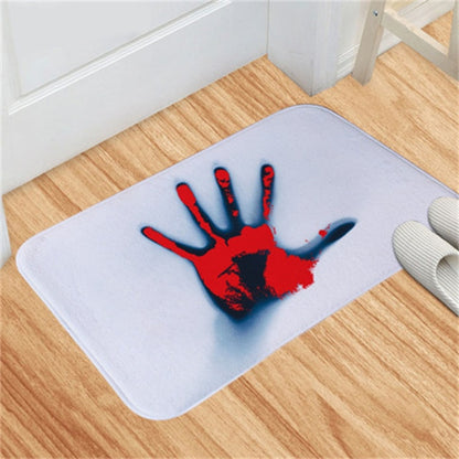 Halloween Blood Footprint Door Mat