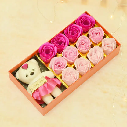 Sacred Scents Flower Soap Rose Gift Set