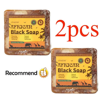 Sacred Scents Handmade African Black Soap Duo