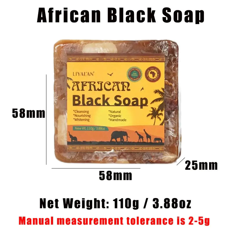 Sacred Scents Handmade African Black Soap Duo