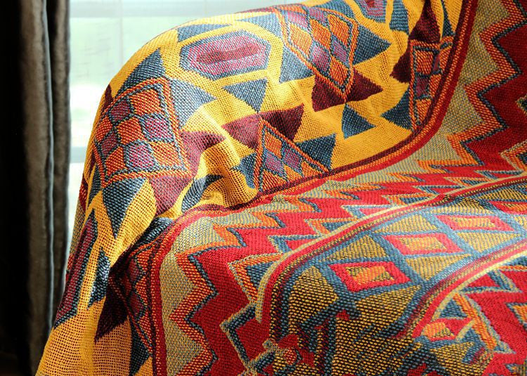 Bohemian Bed Blanket Cover Blanket Geometric Tapestry Sofa Blanket