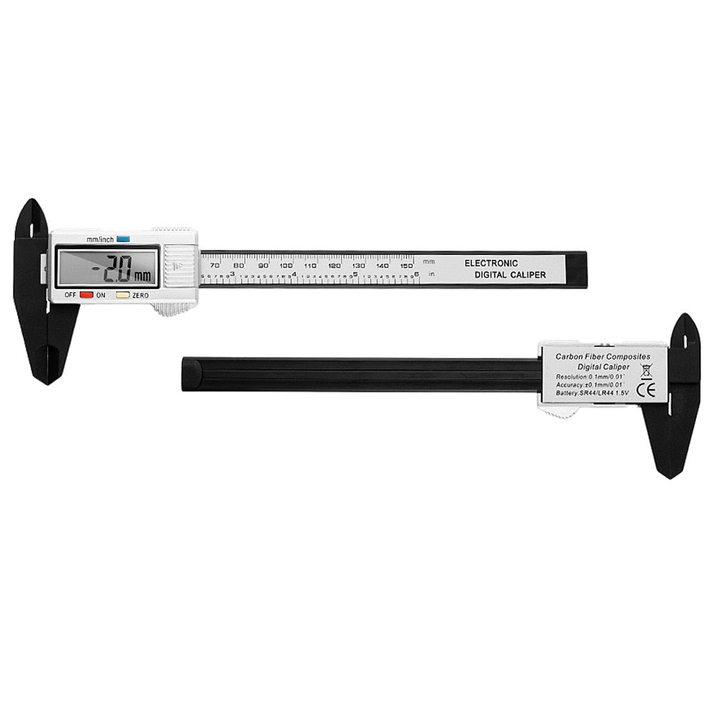 Measuring Tool Inner Outer Diameter Electronic Digital Display Vernier Caliper 0-High Strength Plastic Caliper